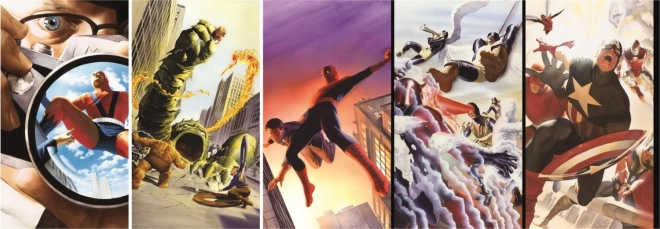 Clementoni panoramiske puslespil Marvel 80 år 1000 brikker