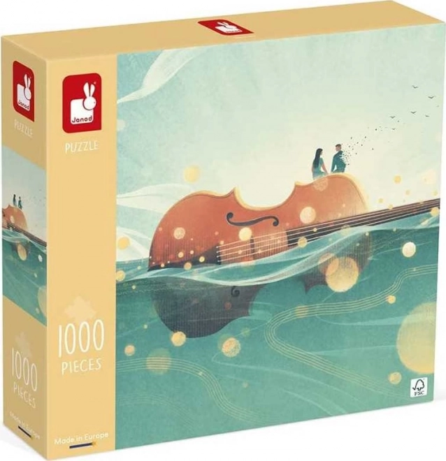Janod Puslespil Flydende Violin 1000 Brikker