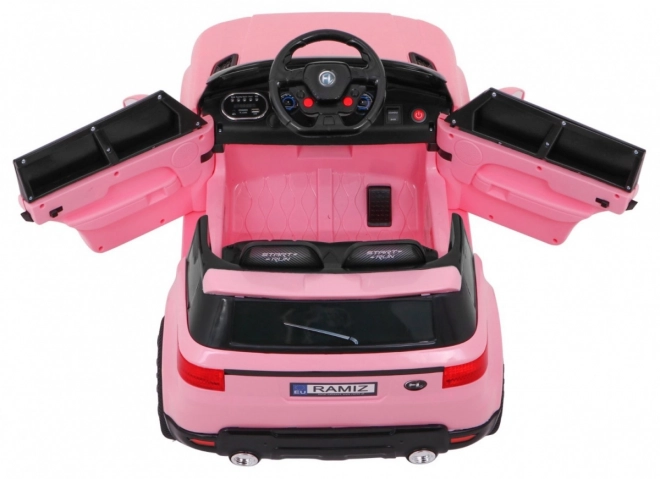 Elektrisk bil Land Rapid Racer lyserød