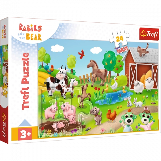 Puslespil 24 maxi BOBASKI OG DYR Trefl