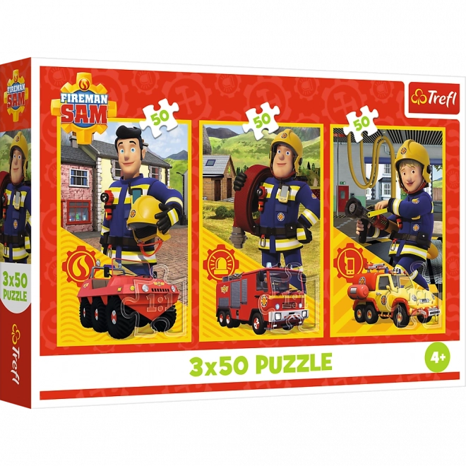 Puslespil 3x50 - Holdet fra brandstationen Brandmand Sam