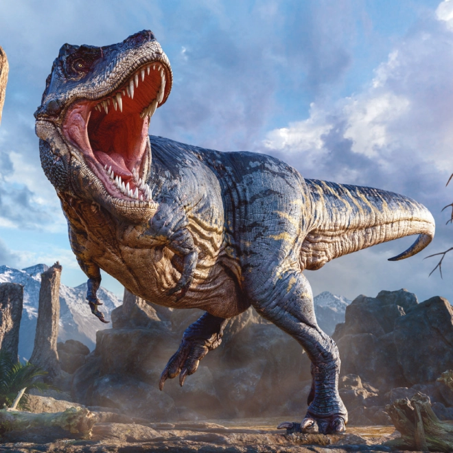Naturtro illustrationer af T-REX og andre ikoner