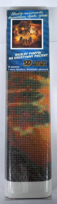 Diamant maling Drømmefanger med ulve 30x40 cm
