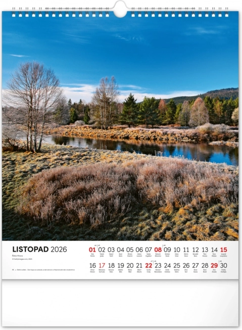 Vægkalender Šumava 2026