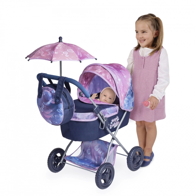 DeCuevas 85076 Foldbar dukkevogn med parasol og taske Magic Bubble 2024 - 60 cm