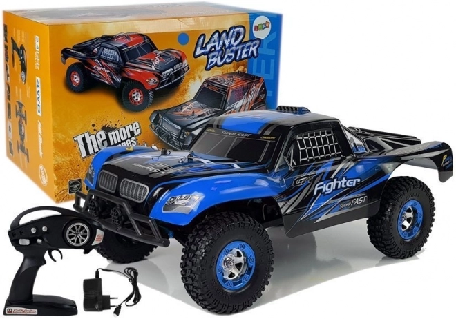 Fjernstyret bil FY-01 4x4 Pick Up 1:12 R/C 40 km/t blå