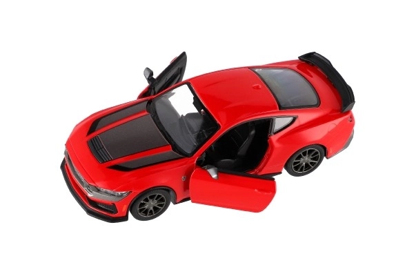 Auto Kinsmart 2024 Ford Mustang Dark Horse 1:38 metal/plast 12,5cm 4 farver med tilbagespoling, 12 stk i kassen
