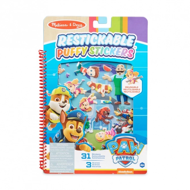 Paw Patrol Genanvendelige buede klistermærker - Bay of Adventures