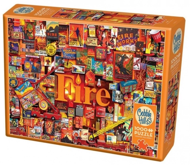 Puzzle COBBLE HILL Flamme 1000 brikker