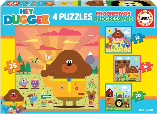 Educa puslespil Hey Duggee 4-i-1