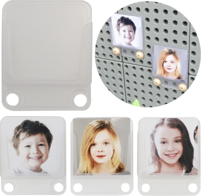 Masterkidz gennemsigtige lommer til fotos og kort, sæt med 6 stk.