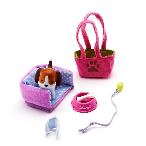 Lottie Biscuit beagle med tilbehør