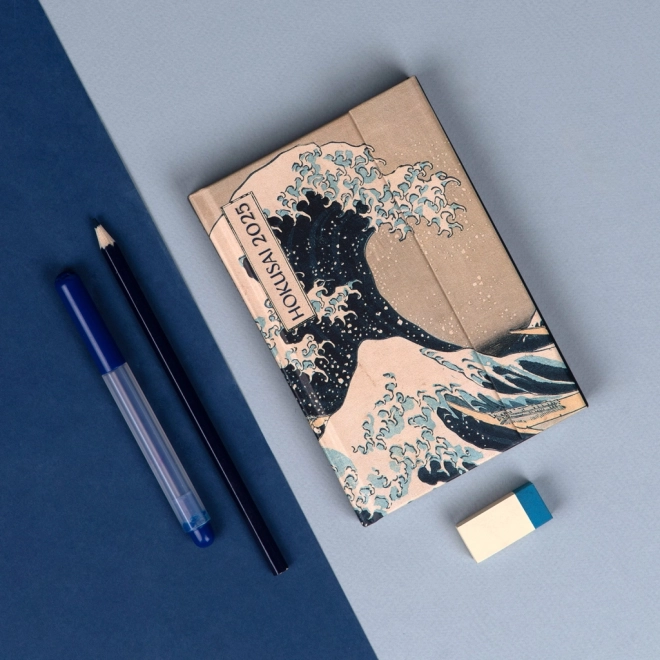 NOTIQUE Ugentlig magnetisk kalender Katsushika Hokusai 2025, 11 x 16 cm