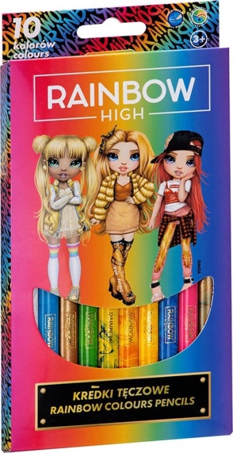 Farveblyanter ASTRA Rainbow High Jumbo, regnbue, 10 stk.