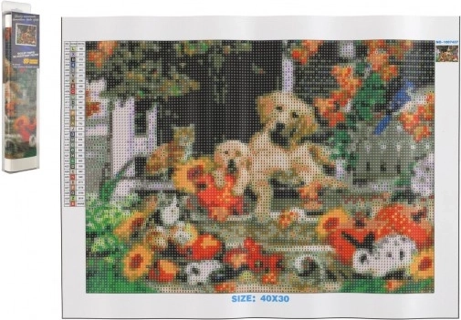 Norimpex diamantmaling – efterårssjov 30 × 40 cm