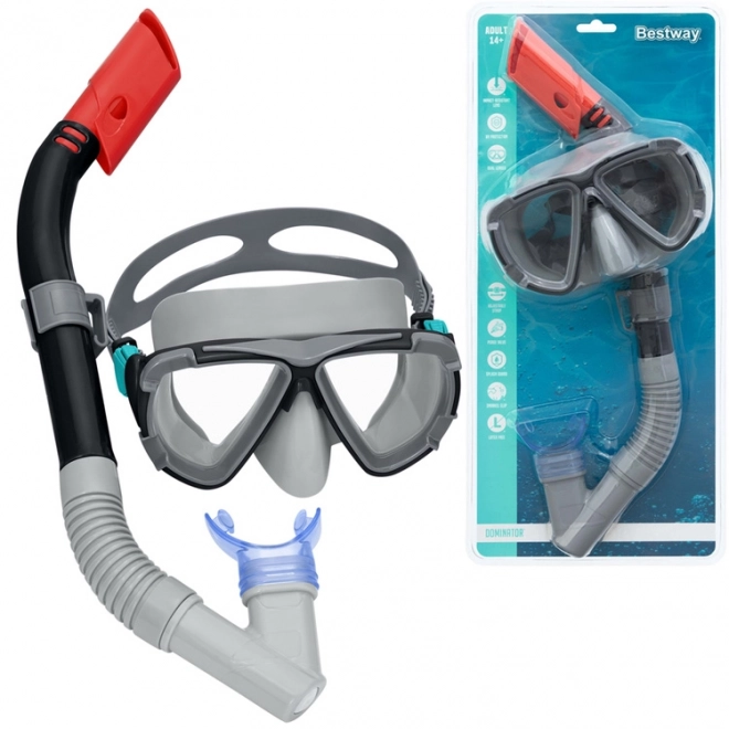 Maske og snorkel til dykning Bestway – Sort