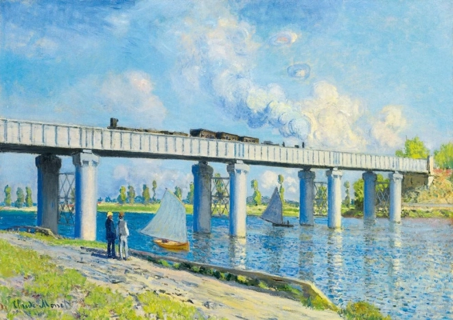 Puslespil Jernbanebro i Argenteuil 1000 brikker