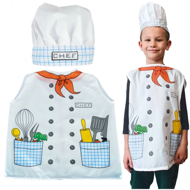 Børne kokkekostume 3-8 år