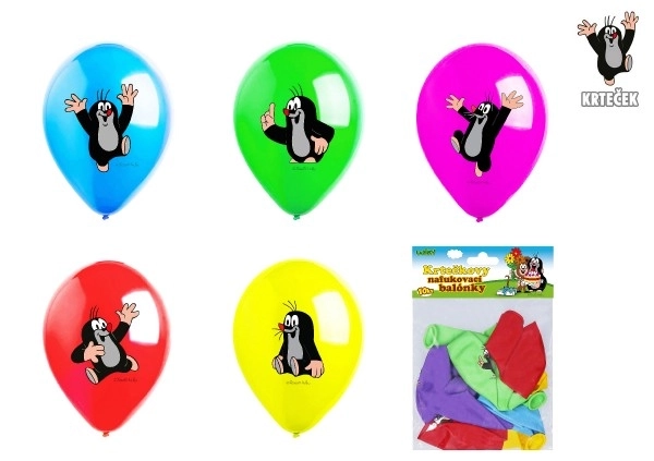 Oppustelig ballon Krtek 30 cm - 10 stk