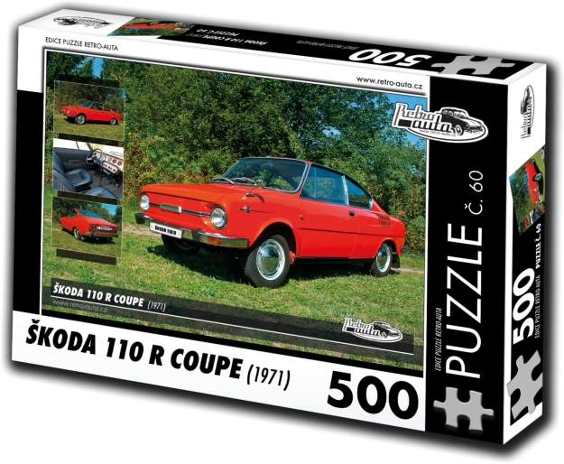 Puslespil RETRO-BILER Škoda 110 R Coupé 500 brikker