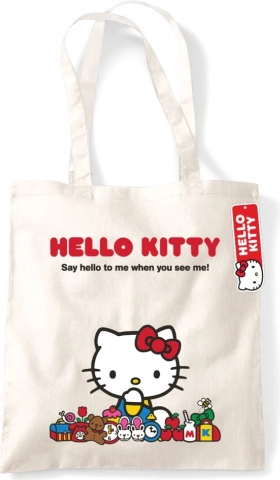 Naturlig indkøbspose HELLO KITTY