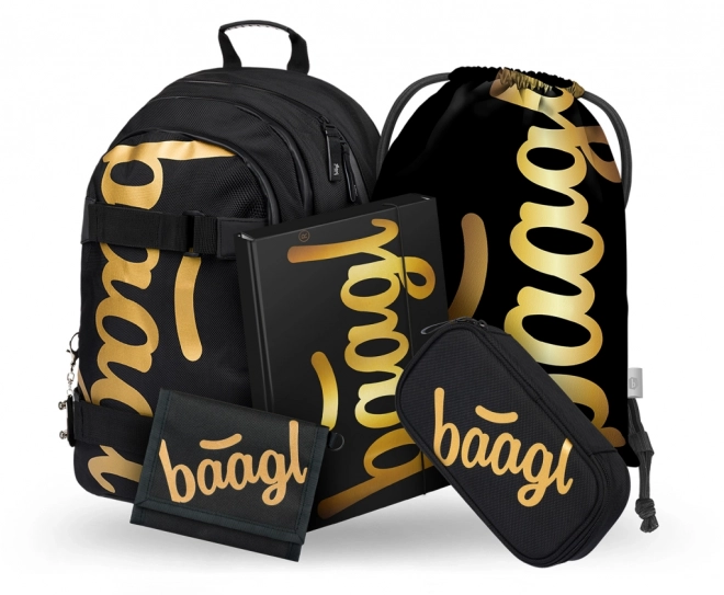 Skolesæt Baagl Skate Gold