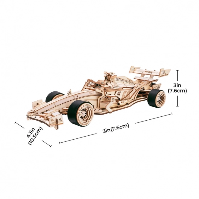 RoboTime 3D træpuslespil Racerbil