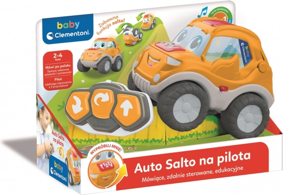 Interaktivt terrængående legebil med fjernbetjening og FLIP-funktion BABY CLEMENTONI