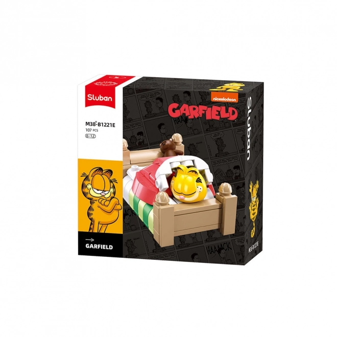 Sluban byggesæt Garfield i sengen