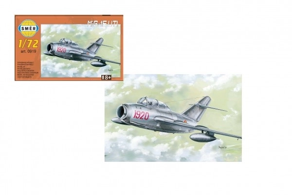 Model MiG-15 UTI 1:72  15 x 14 cm i æske 25x14x5 cm