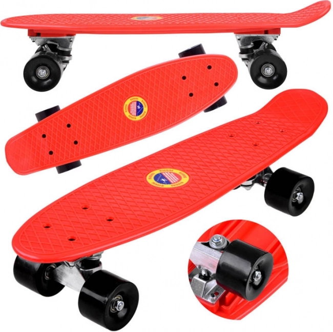 Fiszka skateboard til børn op til 50 kg – Rød