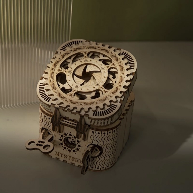 RoboTime 3D træ mekanisk puslespil Smykkeskrin