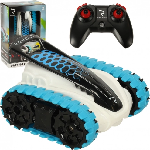 Bæltegående RC-model REVOLT BIOTRAX, 2,4 GHz, LED, til terræn, blå-hvid