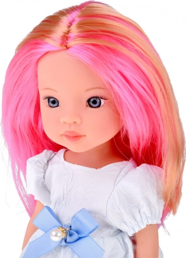 Elegant outfit med blå sløjfe