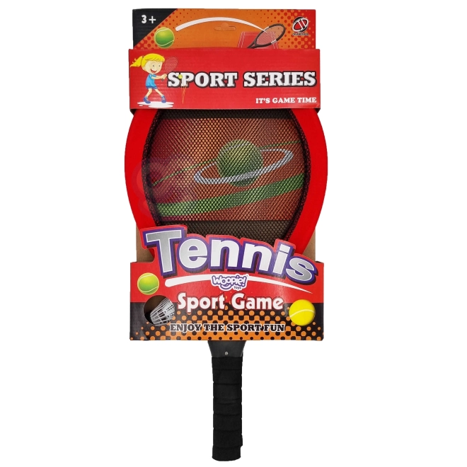 Store tennis- og badmintonketsjere til børn Woopie med bold og net
