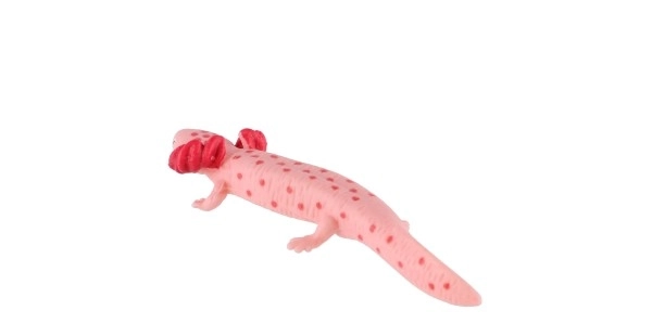 Axolotl mexicansk plastik 8cm i pose