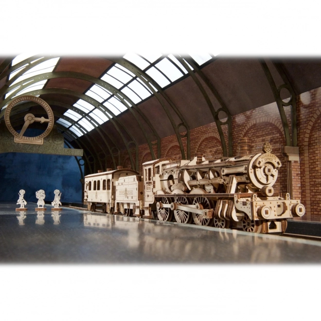 Ugears 3D træ mekanisk puslespil Harry Potter Hogwarts Ekspres