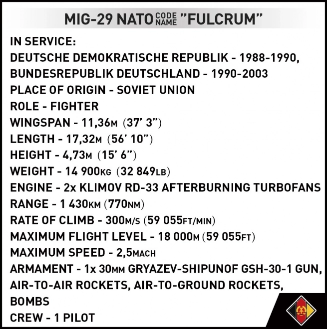 Byggesæt MiG-29 (Østtyskland)
