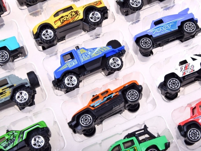 Stor sæt med 20 metal off-road biler ZA3233