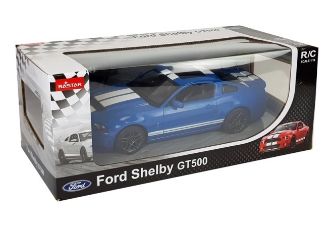 Bil med fjernbetjening Ford Shelby GT500 Rastar i skala 1:14 blå