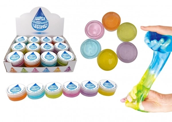 Super gennemsigtig slim mix farver 7 cm