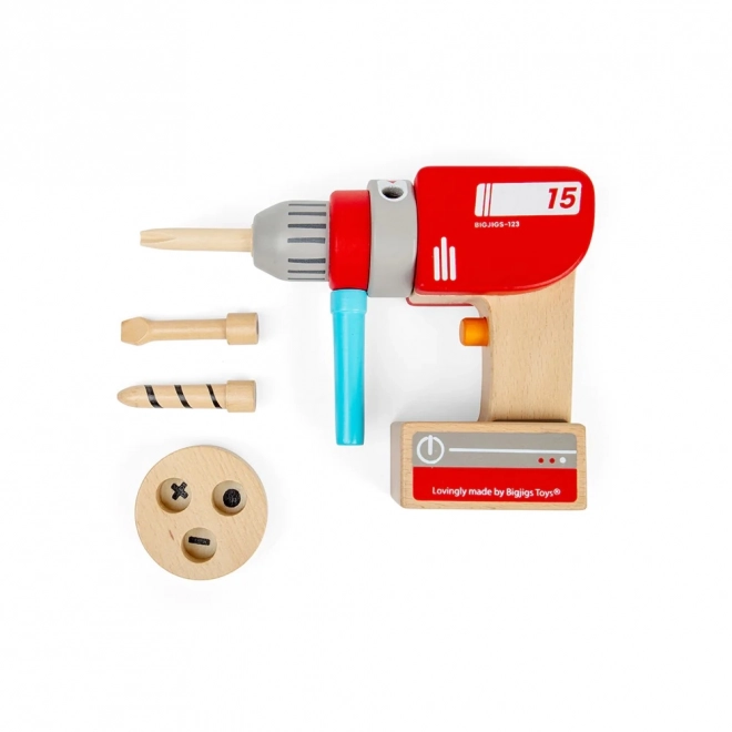 Bigjigs Toys Træboremaskine