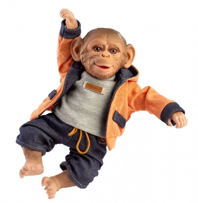 Guca 986 REBORN OPIČKA - realistisk abe baby med blødt stofkrop - 32 cm