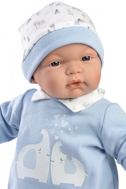 Llorens 13847 JOEL - realistisk babydukke med blødt stofkrop - 38 cm