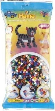 strygeperler Hama MIDI farvede 6000 stk