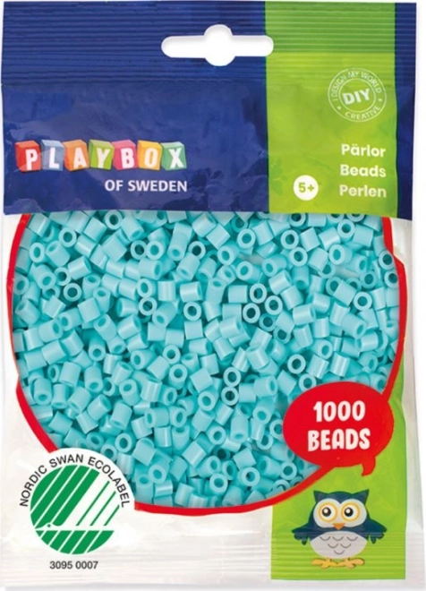 Playbox strygeperler pastel turkis 1000 stk
