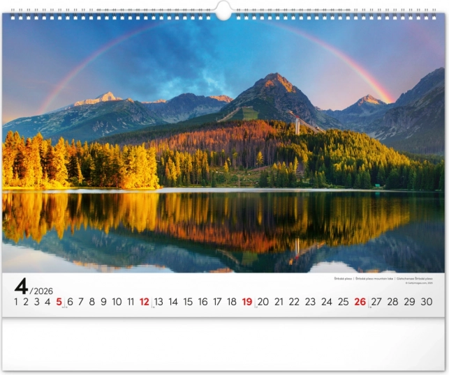 Vægkalender Magické Tatry 2026