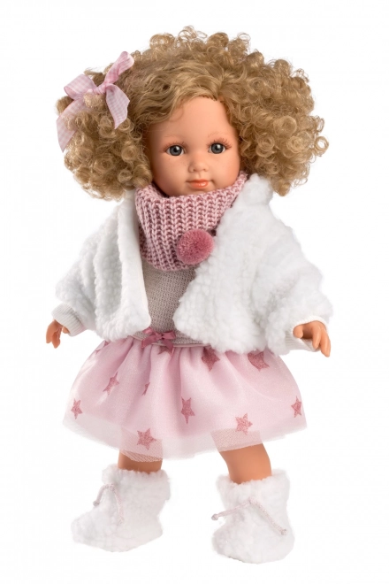 Llorens 53542 ELENA - realistisk dukke med blødt stofkrop - 35 cm