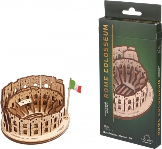 Ugears 3D træ mekanisk puslespil Colosseum