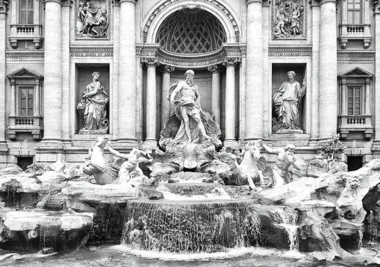 INTERDRUK Puslespil Rejsen rundt om verden: Trevi-fontænen, Italien 500 brikker